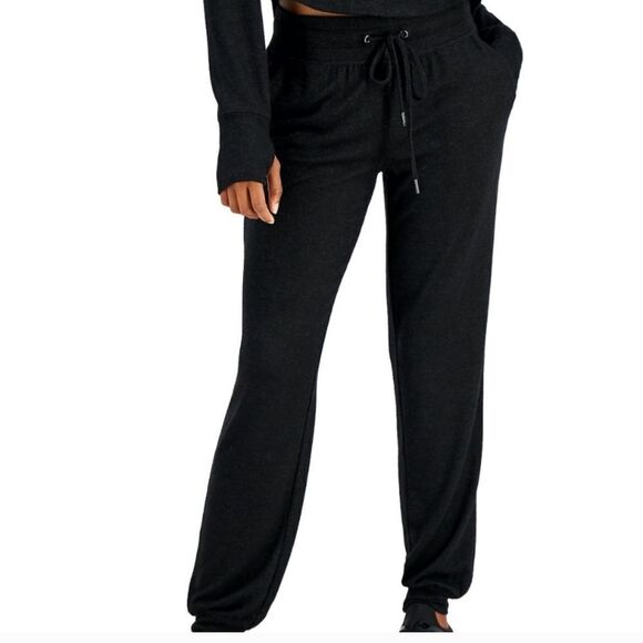 NWT Ideology Deep Black Joggers COMFORTABLE ATHLETIC WEAR IN OUR SIZE - Picture 3 of 5